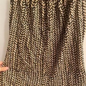 Ann Taylor Black and Gold Blouse